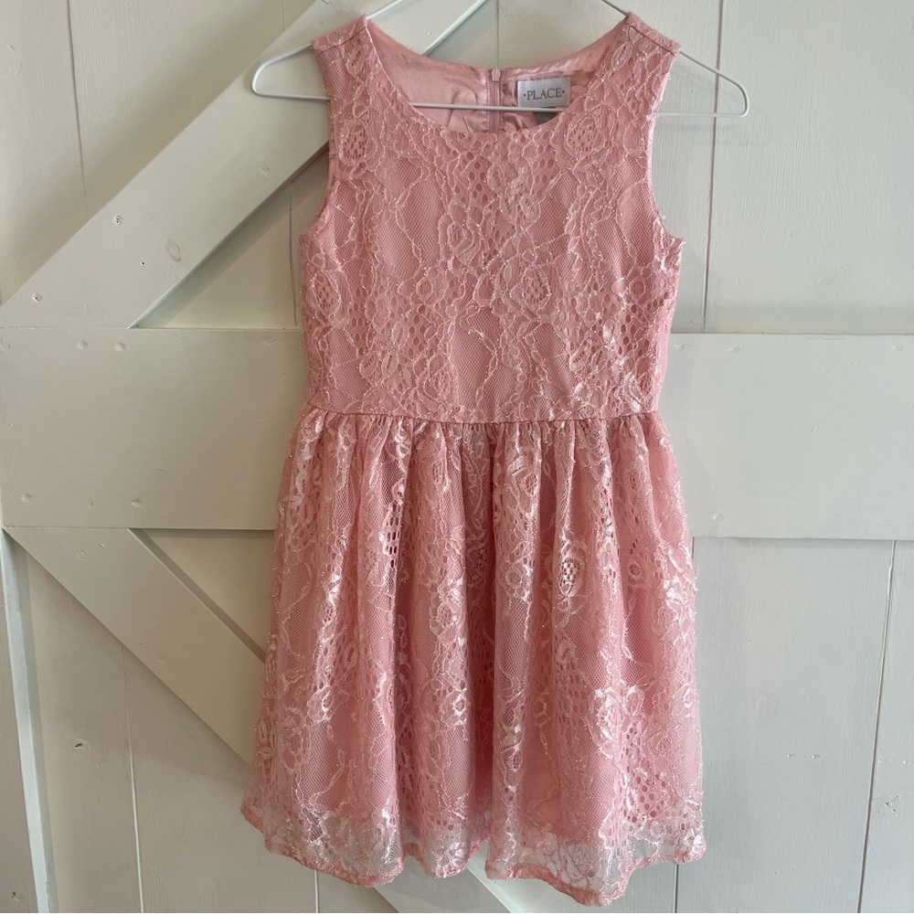 The Children's Place Girl’s Pink Scoop Neck Dress Size 10 New with Tags